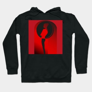 Lady in the arch near the round window Hoodie